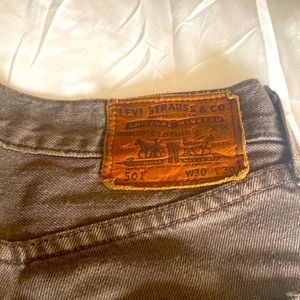 Levi’s all cotton grey button front jeans